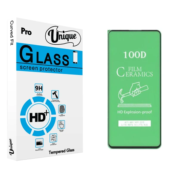 محافظ صفحه نمایش سرامیکی يونيک مدل +Clear مناسب برای گوشی موبایل سامسونگ Galaxy S10 Lite