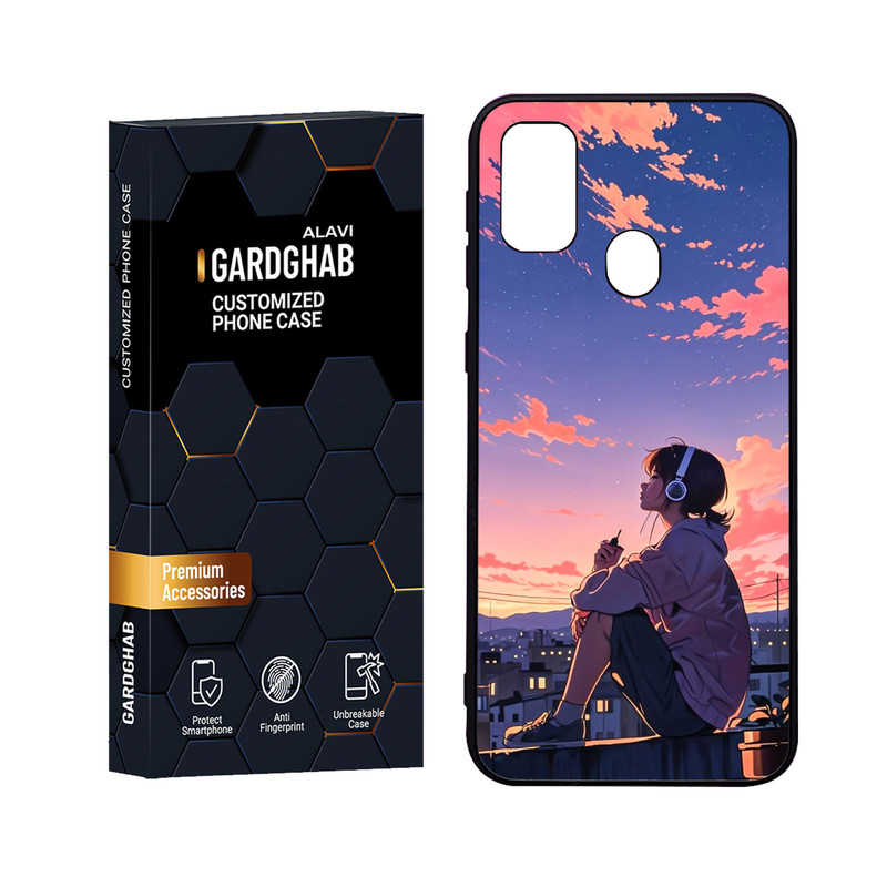 کاور گارد قاب علوی مدل Glass مناسب برای گوشی موبایل سامسونگ Galaxy M21