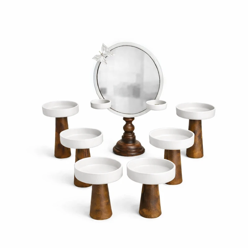 مجموعه ظروف هفت سین 7 پارچه مدل هدیه کد 031