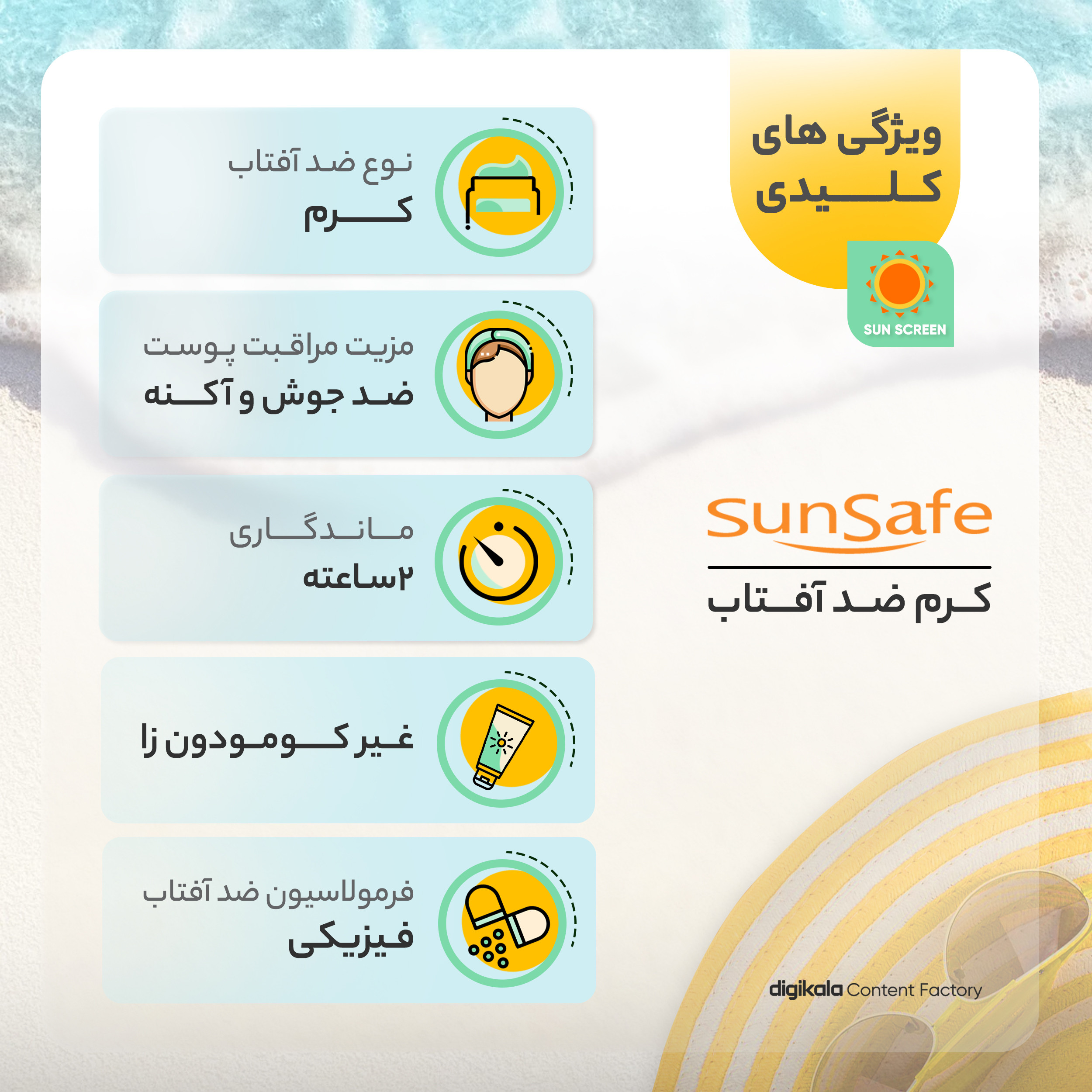 کرم ضد آفتاب بدون رنگ سان سیف مدل SPF50 محافظ UVA ،UVB و +++PA، ضد جوش و آکنه، مناسب پوستهای آکنهای و چرب حجم 50 میلیلیتر کرم ضد آفتاب بدون رنگ سان سیف مدل SPF50 محافظ UVA ،UVB و +++PA، ضد جوش و آکنه، مناسب پوستهای آکنهای و چرب حجم 50 میلیلیتر