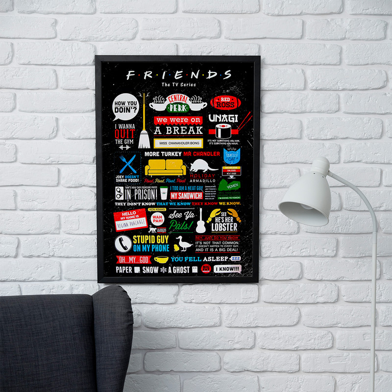 تابلو مدل دیواری طرح سریال فرندز | Friends کد FD129