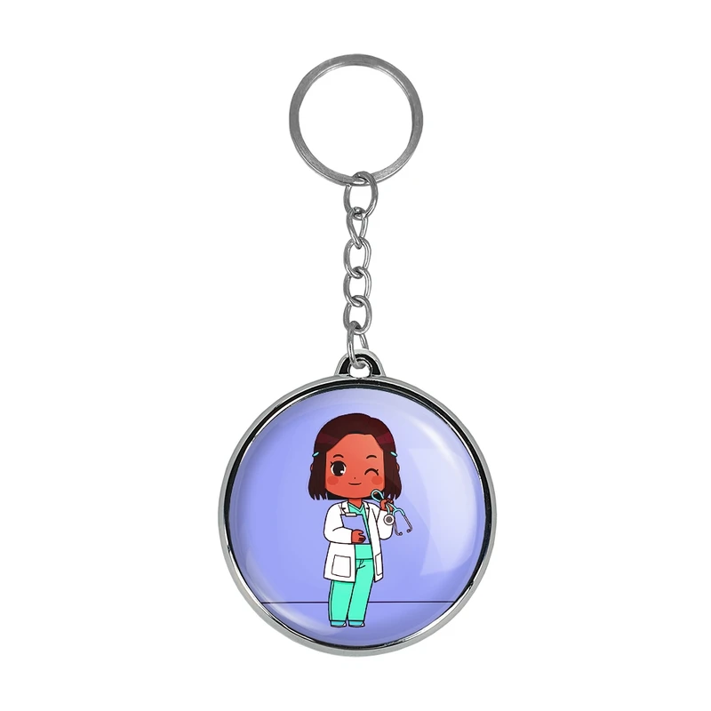 جاکلیدی خندالو طرح پزشک و پرستار کودکانه مدل دوطرفه کد 3648936490