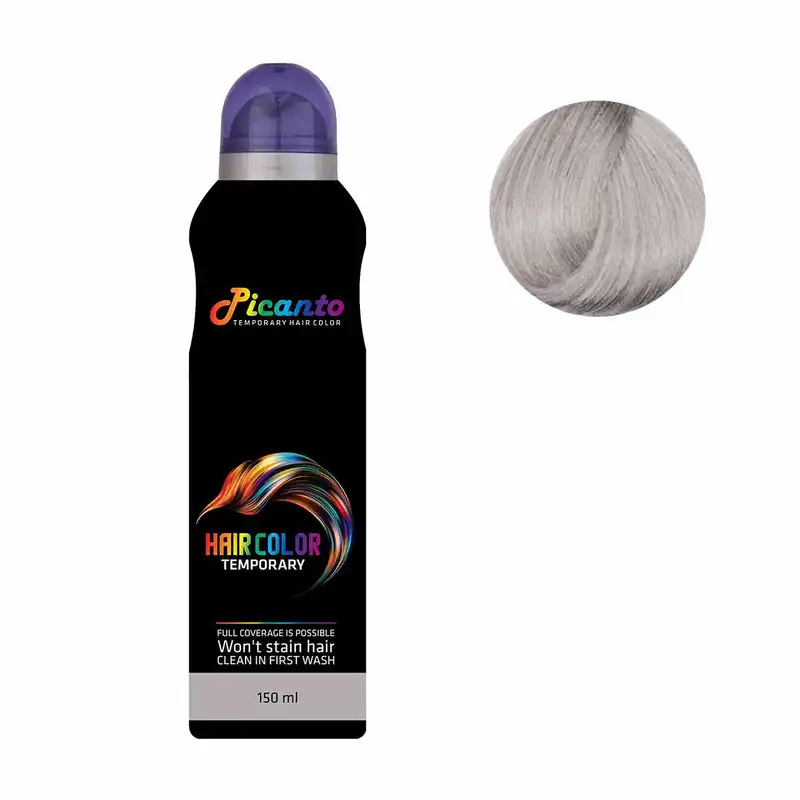 اسپری رنگ مو پیکانتو مدل 01 حجم 150 میلی لیتر رنگ نقره ای