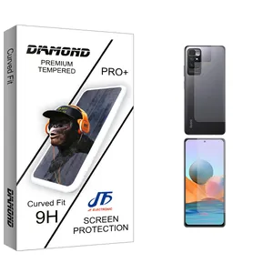 JF Diamond Glass Screen Protector For Xiaomi Redmi Note 11 4G With Back Protector