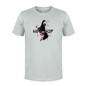 تی شرت آستین کوتاه مردانه مدل HIP HOP کد L66 رنگ طوسی