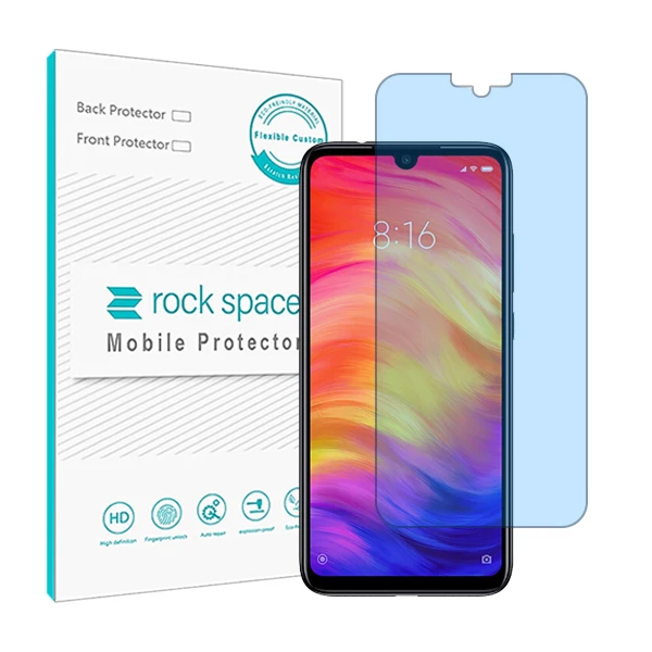 محافظ صفحه نمایش ضداشعه آبی راک اسپیس مدل HyBLU مناسب برای گوشی موبایل  شیائومیRedmi Note 7 Pro