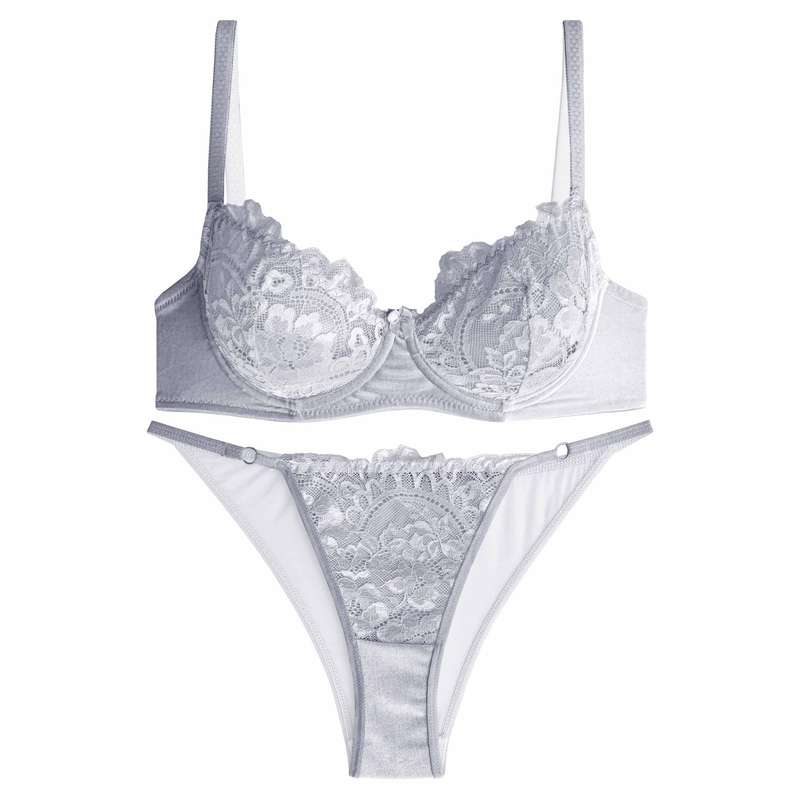 ست شورت و سوتین زنانه نوشه پوش کد 85014 رنگ طوسی