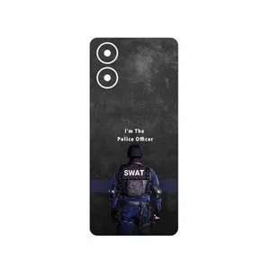 MAHOOT Police Officer Cover Sticker for Motorola Moto G04