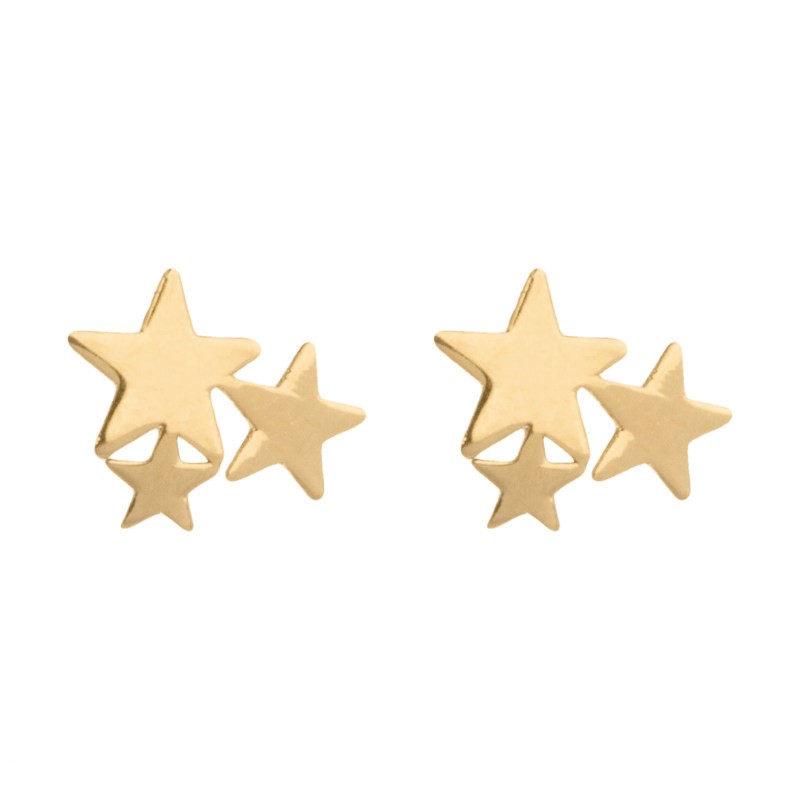 گوشواره طلا 18 عیار زنانه قیراط مدل ستاره کد GH6253