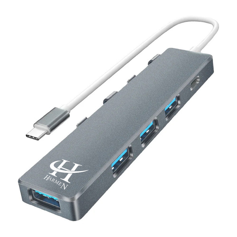 هاب 4 پورت USB 3.0 هارمن مدل HR-USBC3000