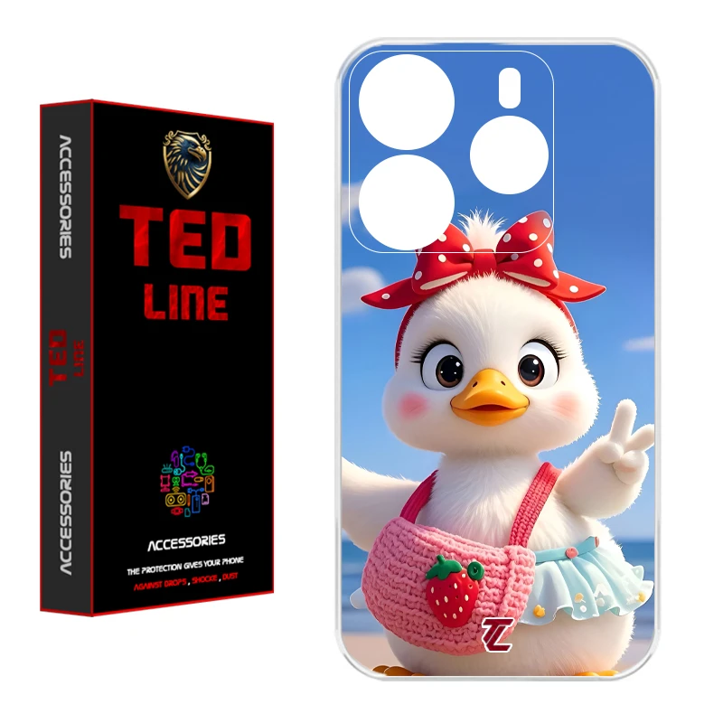 کاور تدلاین طرح اردک کد 1186 مناسب برای گوشی موبایل شیائومی Redmi Note 14 4G