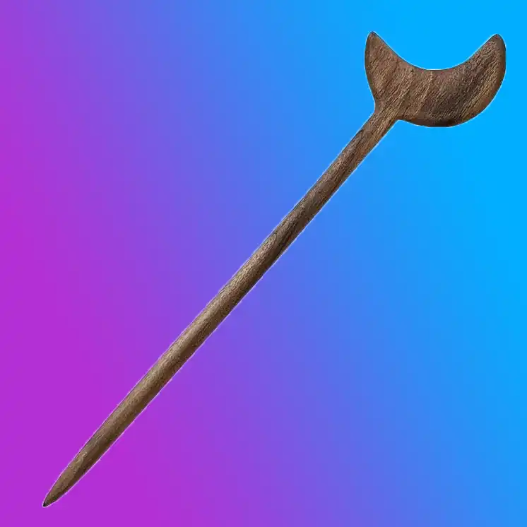 سنجاق مو زنانه مدل چوبی ماه