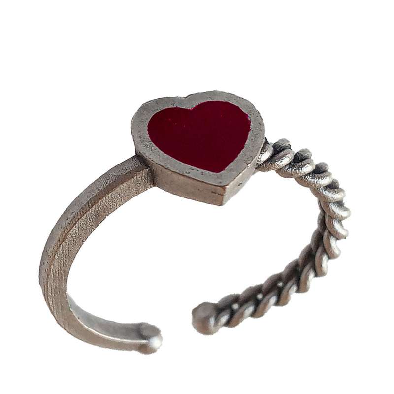 بند انگشتی زنانه مدل قلب کد B-1Q