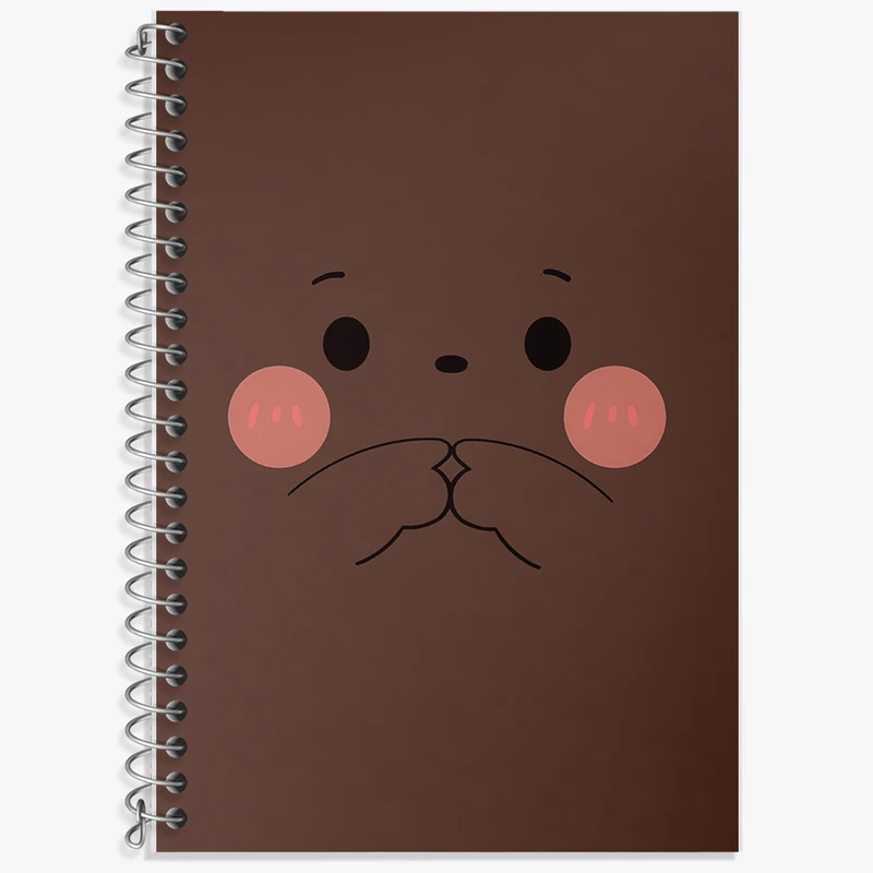 دفتر زبان 50 برگ خندالو مدل سه خط طرح خرس کیوت کد N5272