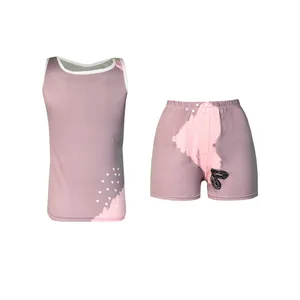 ست تاپ و شلوارک زنانه مدل گیاهی 03