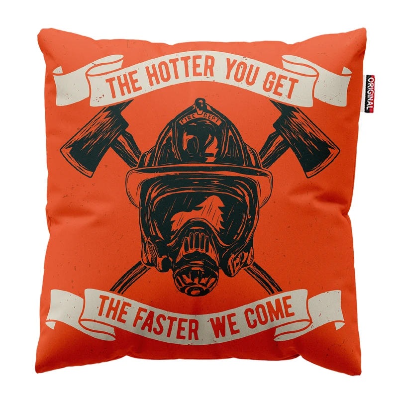 کوسن پاد آفرین مدل آتش نشان کد PK401795 سایز 40*40 سانتی متر