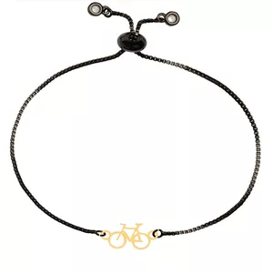 دستبند طلا 18 عیار زنانه الن نار مدل طرح دوچرخه ELN100657