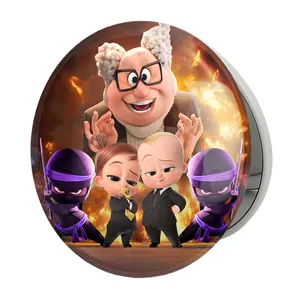 آینه جیبی خندالو طرح بچه رئیس Boss Baby مدل تاشو کد 12520 
