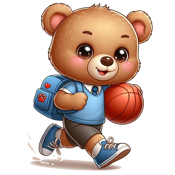 استیکر پارچه و لباس پاد آفرین طرح مدرسه و خرسی کد 4092