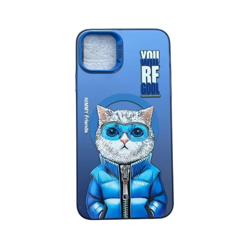 کاور مدل گربه خوشتیپ کد mn565 مناسب برای گوشی اپل iphone 13 pro max
