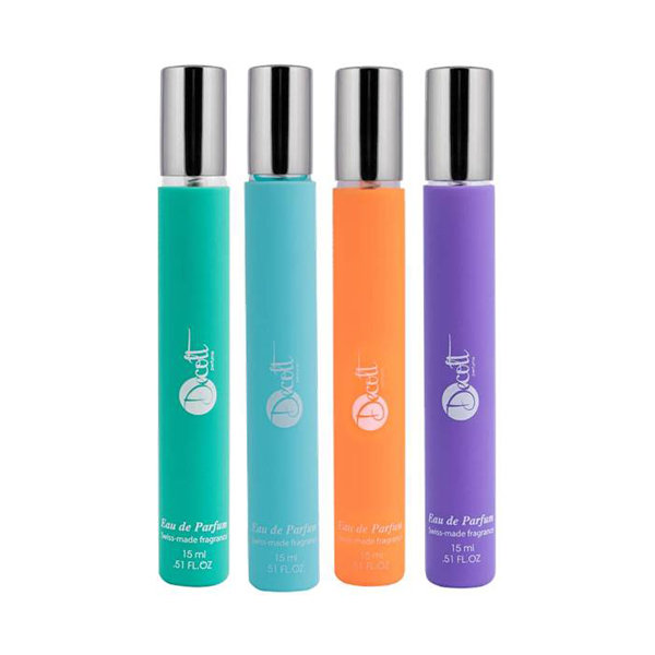 عطر جیبی دکلت مدل 249 حجم 15 میلی لیتر مجموعه 4 عددی