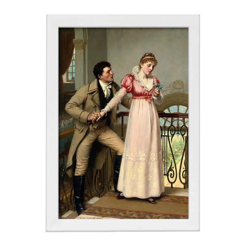 تابلو خندالو مدل نقاشی بله یا خیر اثر ادموند بلر لیتون کد F12458