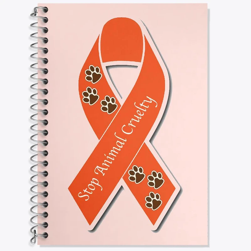 دفتر زبان 50 برگ خندالو مدل دو خط طرح حمایت از حیوانات کد 27373