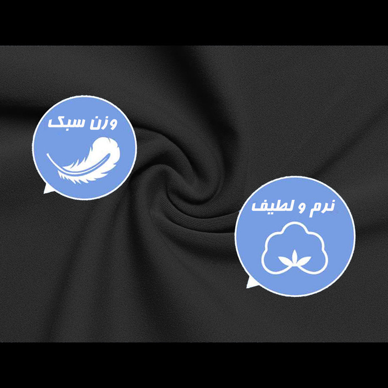 شلوارک ورزشی زنانه مدل فلامینگو پشت هفتی چین دار کد 713 رنگ مشکی