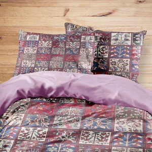 سرویس روتختی مدوپد طرح فرش بختیار خشتی مدل C-bakhtiary07 یک نفره 4 تکه