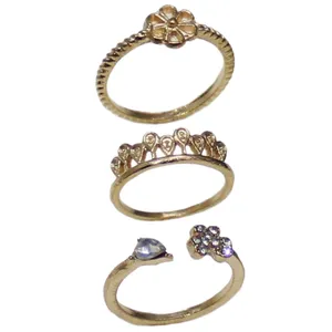 بند انگشتی زنانه کد 1290 مجموعه 3 عددی