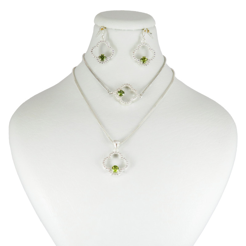 نیم ست نقره زنانه مدل AV185D-S4.5 C9