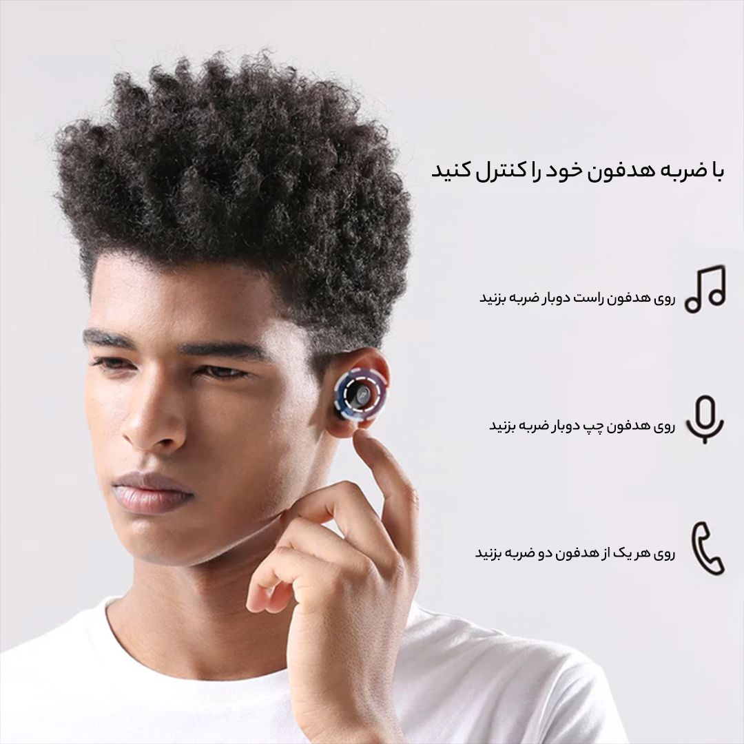 هدفون بلوتوثی وان مور مدل PistonBuds ECS3001T -  - 16