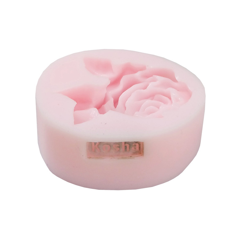 قالب شمع کوشا مدل رز سه برگ