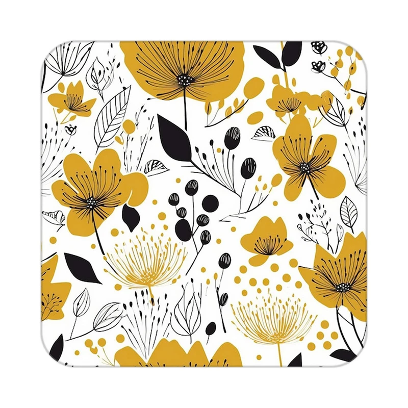 زیر لیوانی کاکتی طرح گل مدل mp18789