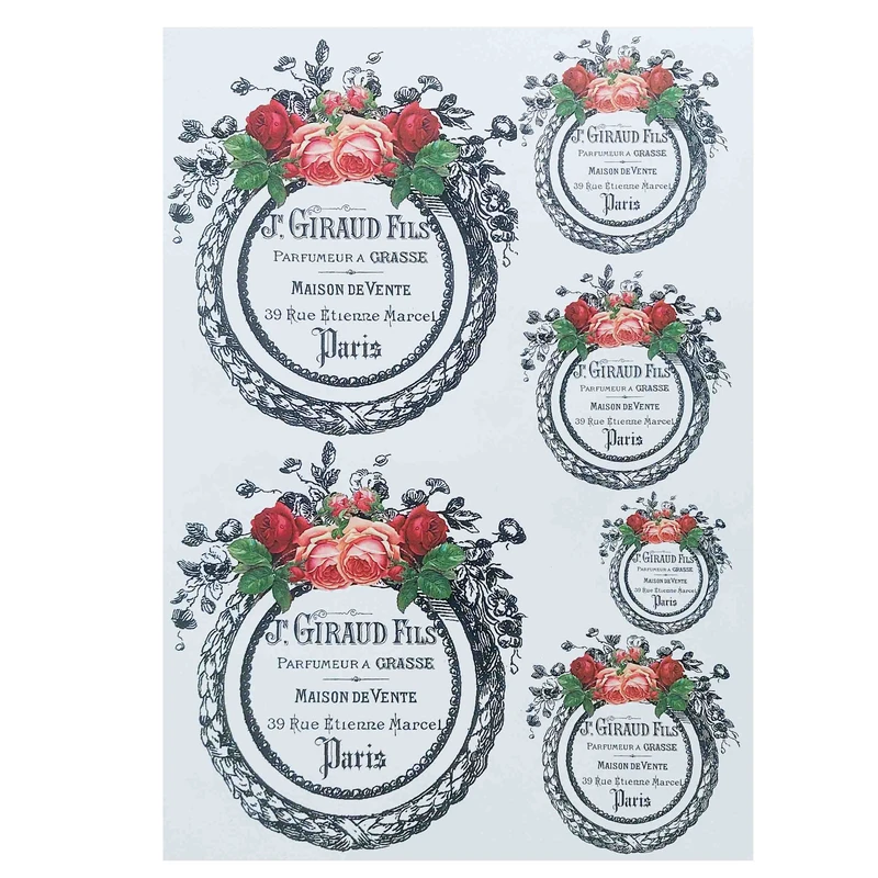 برچسب ترنسفر مدل حلقه گل کد 2