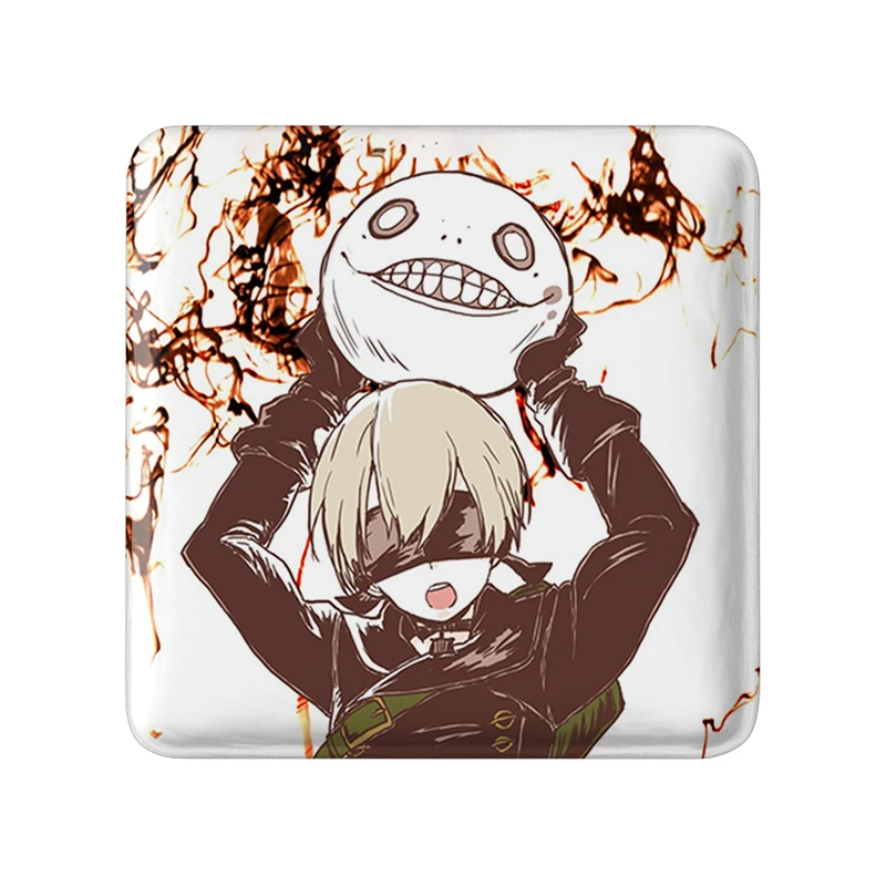 پیکسل خندالو طرح بازی نیر اتوماتا (Nier Automata)  مدل مربعی کد 31578