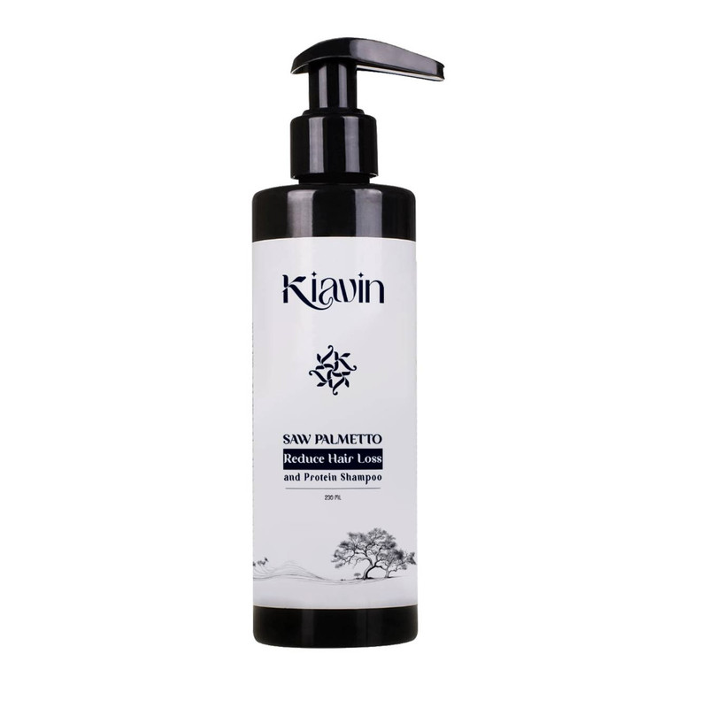 شامپو ضدریزش مو کیاوین مدل saw palmetto حجم 230 میلی‌لیتر، تقویت‌کننده، ترمیم‌کننده، کنترل چربی، ضد شوره، ضد خارش، آبرسان، مناسب انواع مو و پوست سر حساس، چرب، خشک و معمولی