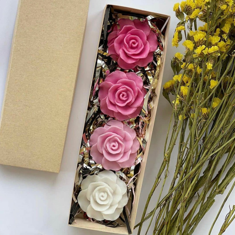 قالب شمع مدل گل رز