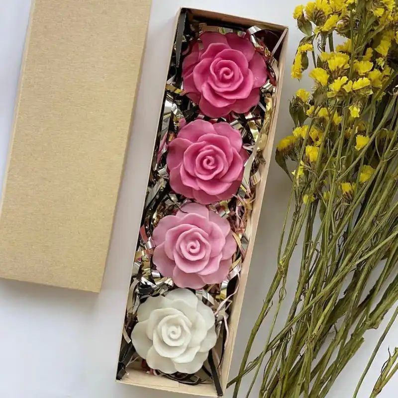 قالب شمع مدل گل رز