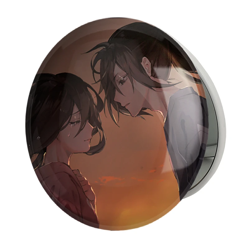 آینه جیبی خندالو طرح هیاکیمارو و میو انیمه دورورو مدل تاشو کد 33588