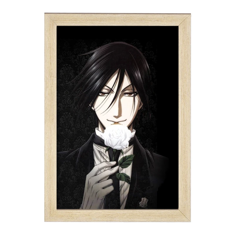 تابلو خندالو مدل سباستین انیمه خادم سیاه Black Butler  کد 16317