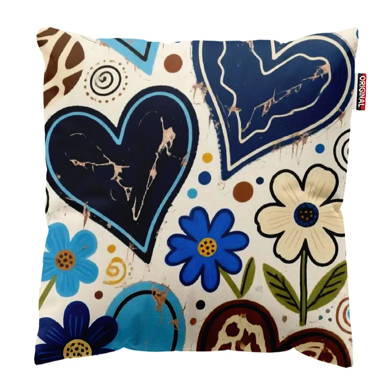  کوسن پاد آفرین طرح قلب سایز 30*30 سانتی متر کد 1137