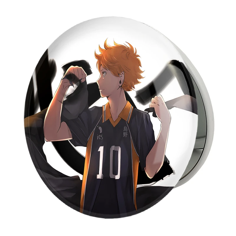 آینه جیبی خندالو طرح هیناتا شویو انیمه آبشار سرنوشت هایکیو کاگیاما مدل تاشو کد 11177 