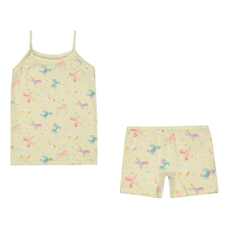 ست تاپ و شلوارک دخترانه مدل 8600-4