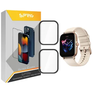 محافظ صفحه نمایش نانو اسپریگ مدل SPG مناسب برای ساعت هوشمند امیزفیت GTS 3 بسته دو عددی