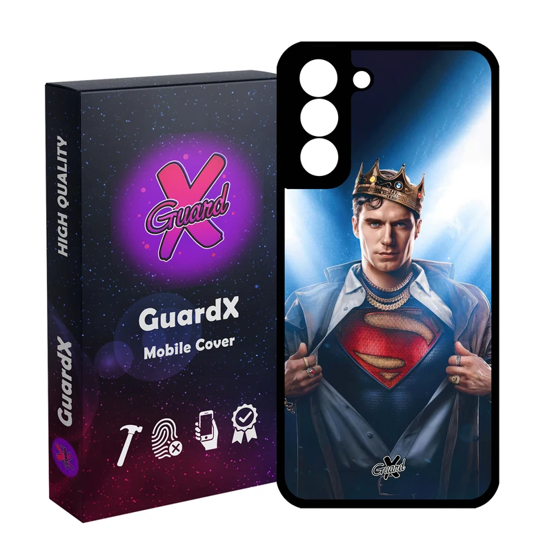 کاور گارد ایکس طرح سوپرمن مدل Glass10598 مناسب برای گوشی موبایل سامسونگ Galaxy S21 FE
