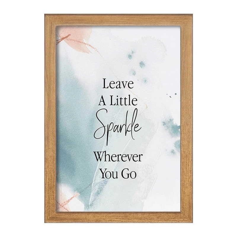 تابلو خندالو مدل هر جا می روید کمی درخشش بگذارید کد F11425