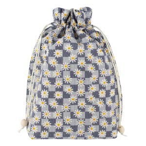 کیسه نان و سبزی طرح بابونه مدل سه لایه سایز 26×26 سانتی متر