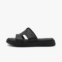 دمپایی زنانه چرم تهران مدل L59M رنگ مشکی