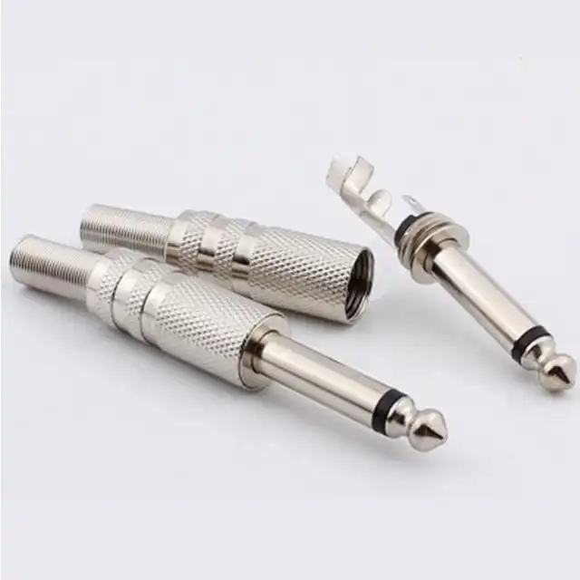 فیش میکروفون مونو اکو تک مدل میخی 6.3mm بسته 5 عددی